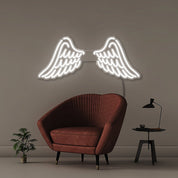 Wings - Neonific - LED Neon Signs - 30" (76cm) - White