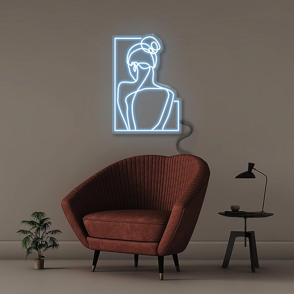 Woman - Neonific - LED Neon Signs - 30" (76cm) - Light Blue